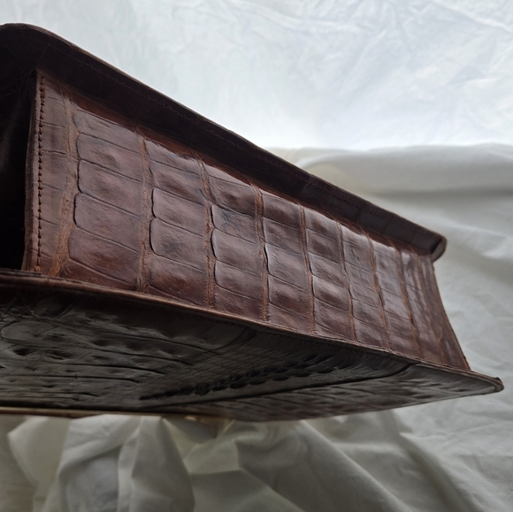 Vintage Genuine Crocodile Handbag - Picture 5 of 11